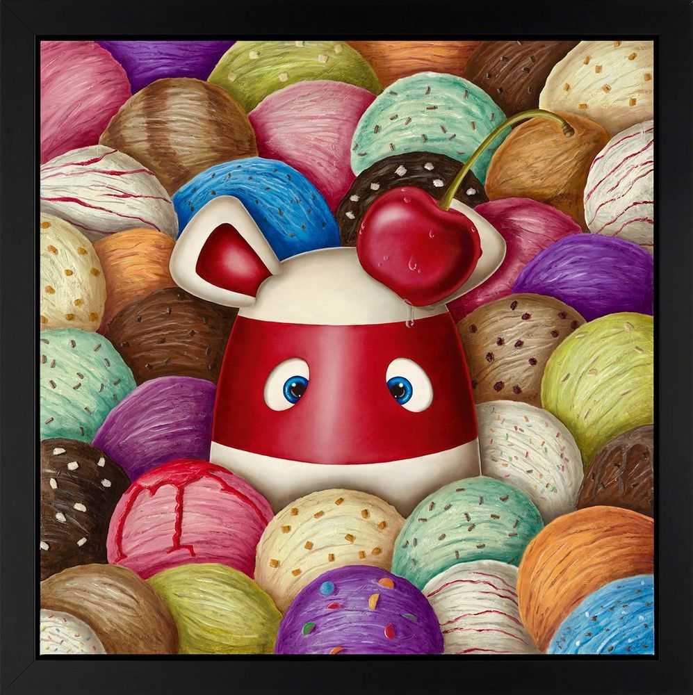 Peter Smith, ‘I Scream, You Scream, We All Scream For Ice Cream’, 2015, Print, Giclee On Canvas, Castle Fine Art, Numbered, Framed