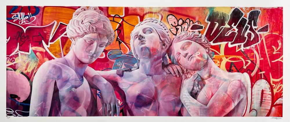 Pichiavo, ‘Orphic Hymn to the Three Graces II (AP)’, 2022, Print, Giclée print on 100% cotton 290gsm Hahnemühle Bright White Photo Rag fine-art paper, null, Numbered