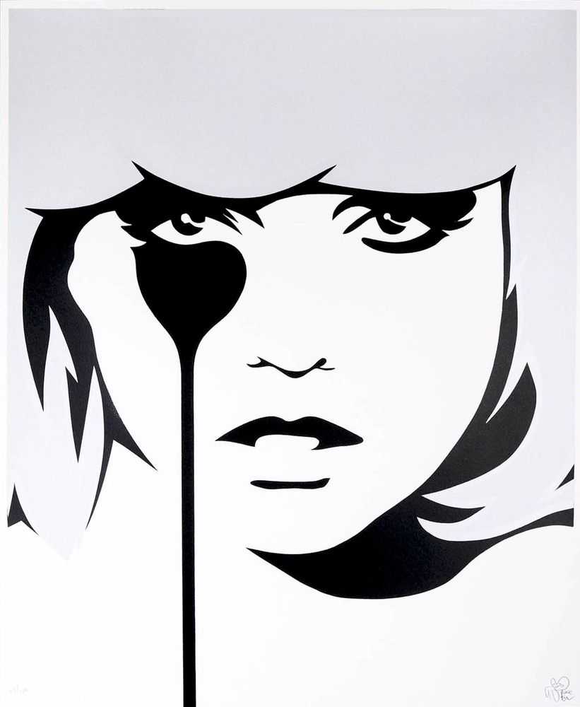 Pure Evil, ‘Chris Stein's Nightmare (Close Up Black & Silver)’, 02-05-2014, Print, 2 Colour Screenprint on 330gsm Fedrigoni Paper, Self-released, Numbered