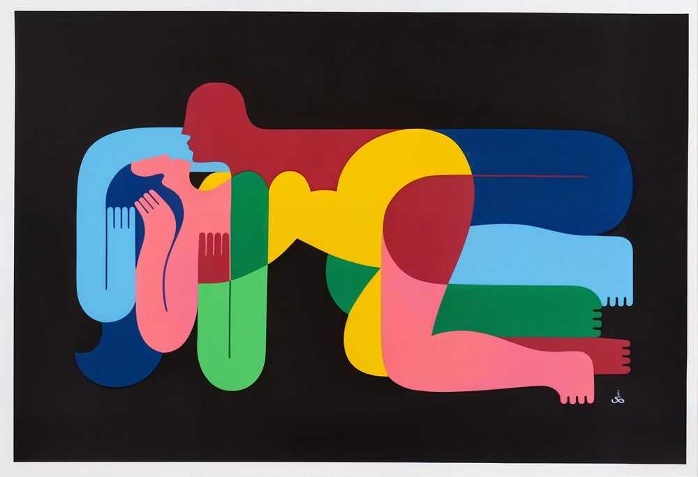 REMED, ‘Layin in Love’, 2013, Print, 8 color silk screen print,300g Munken Premium White, null, Numbered