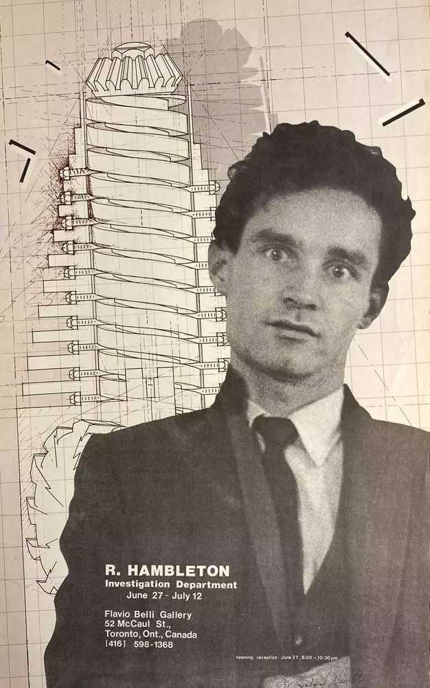 Richard Hambleton, ‘Investigation Department June 27 - July 12 Flavio Belli Gallery 1981 Exhibition (Signed)’, 1981, Print, Offset Lithograph, Woodward Gallery, Numbered