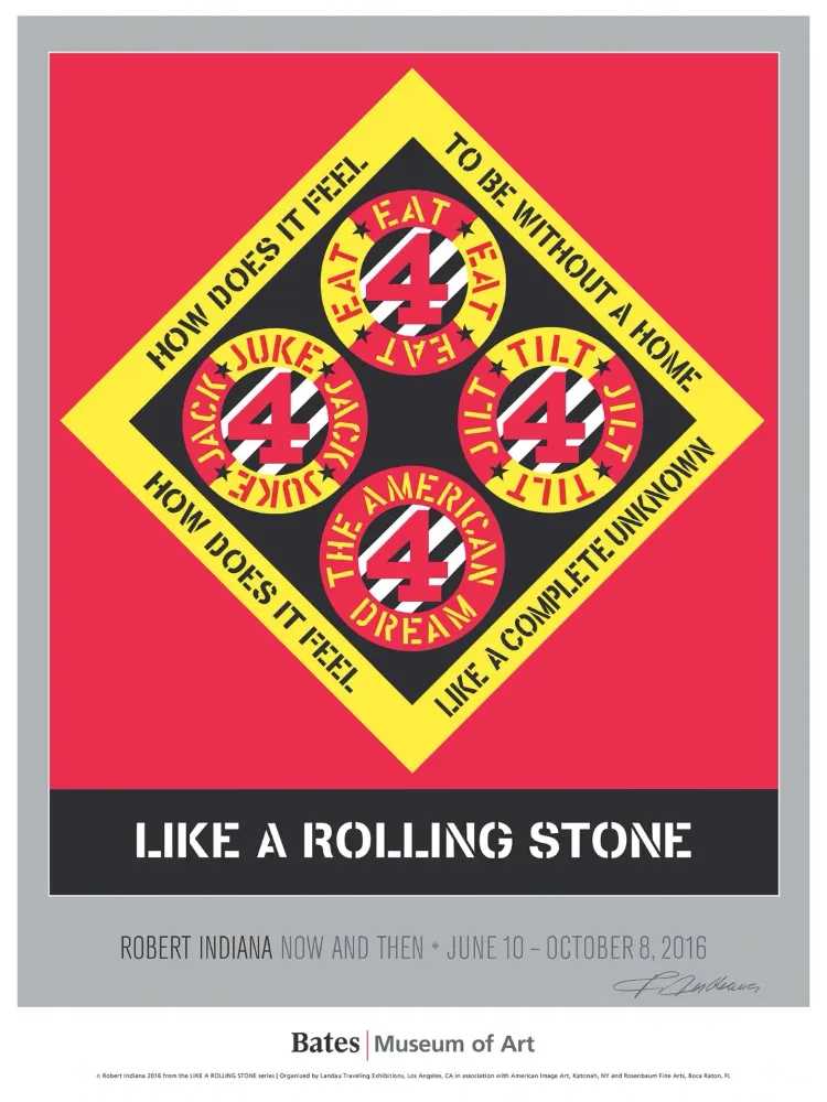 Robert Indiana, ‘Like a Rolling Stone / Beware Danger American Dream #4’, 2016, Print, Five color lithograph, Bates, Numbered