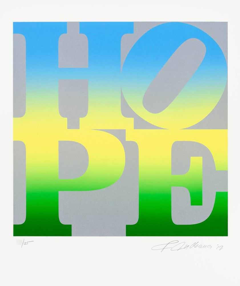 Robert Indiana, ‘Summer (Four Seasons of Hope Silver)’, 2012, Print, Screenprint in colours on paper, Self-released, Numbered, Dated