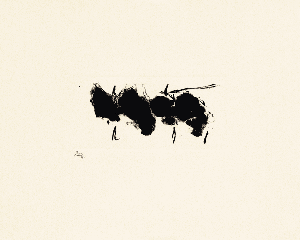 Robert Motherwell, ‘Automatism Elegy (State II Buff)’, 1980, Print, Lithograph on buff Arches Cover paper, Tyler Graphics Ltd., Numbered