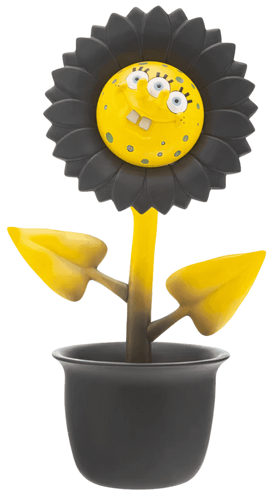 Ron English, ‘Sun Flower Sculpture - Spongebob (Dark Force Special Edition)’, 01-09-2017, Sculpture, Mixed media, steel reinforced, vinyl, metal, APPortfolio, Numbered
