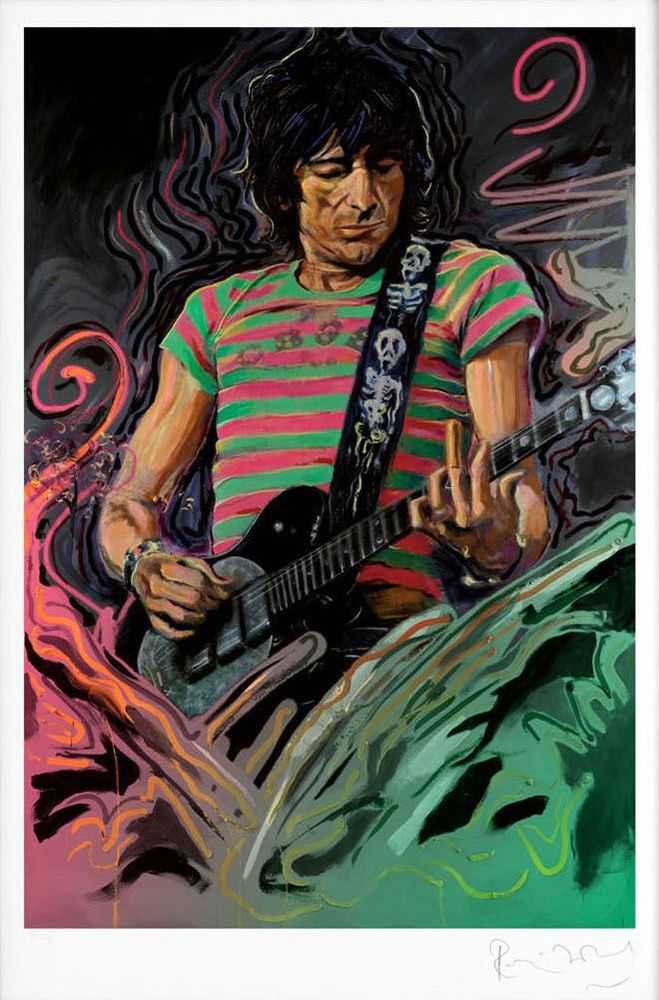 Ronnie Wood, ‘The Blue Smoke Suite - Ronnie - Giclée on Paper Edition’, 2011, Print, Fine art print, null, Numbered