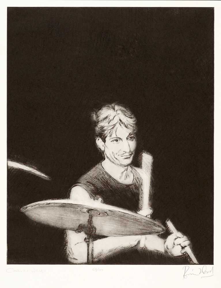 Ronnie Wood, ‘The Rolling Stones Suite - Charlie Watts’, 1988, Print, Etching, null, Numbered