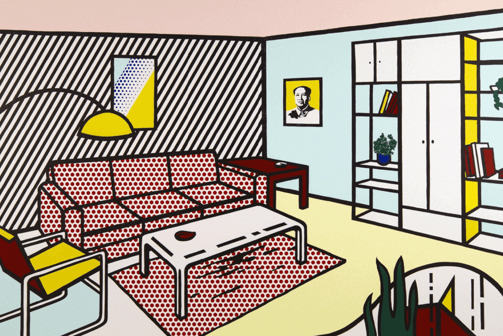 Roy Lichtenstein, ‘Modern Room’, 1990, Print, Lithograph, woodcut and screenprint, null, Numbered