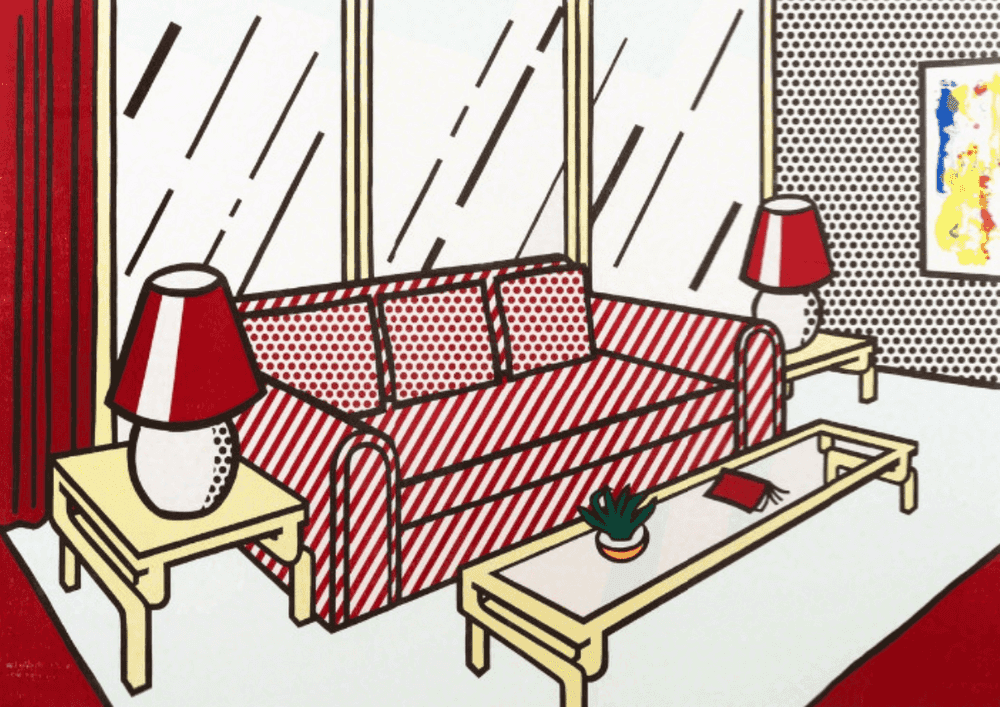 Roy Lichtenstein, ‘Red Lamps’, 1990, Print, Lithograph, woodcut, and screenprint on 4-ply Paper Technologies Inc. Museum Board, Gemini G.E.L., Numbered, Dated