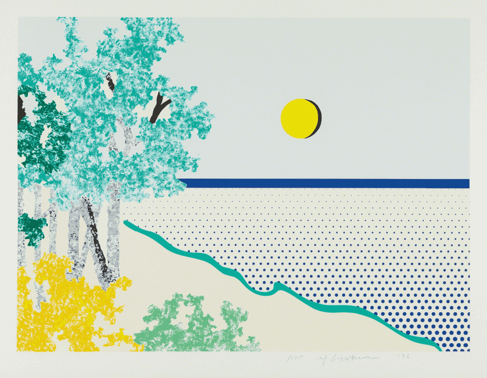 Roy Lichtenstein, ‘Titled’, 1996, Print, Screenprint in colors, on Coventry Rag paper, with full margins, null, Numbered, Dated