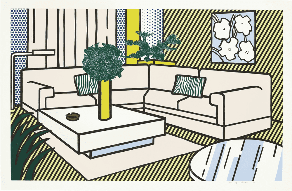 Roy Lichtenstein, ‘Yellow Vase’, 1990, Print, Lithograph, woodcut and screenprint in colors, on Museum Board, null, Numbered, Dated