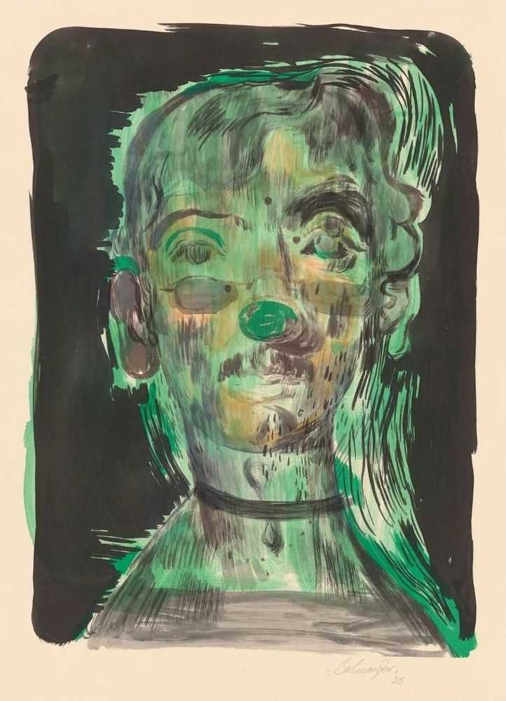 Salman Toor, ‘Choker Boy’, 2025, Print, Lithograph in 9 colours on Somerset Velvet Buff paper, null, Numbered, Dated