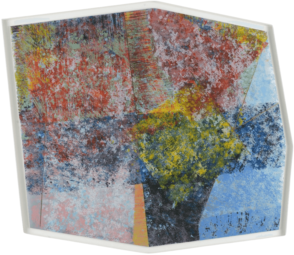 Sam Gilliam, ‘Much’, 1980, Print, Multiple color silkscreen on aluminum powder enamel paper, Workshop, Inc., Numbered, Dated