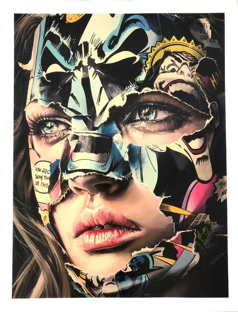 Sandra Chevrier, ‘La Cage Et Les Portes Du Rêve (Desaturated Edition)’, 30-04-2020, Print, 23 Colour screenprint On 330gsm somerset paper with a 24ct gold leaf in the crown, copper leaf at bottom right of print and disc at the tpp, speech bubbles and nose details 24ct white gold leaf., Graffiti Prints, Numbered