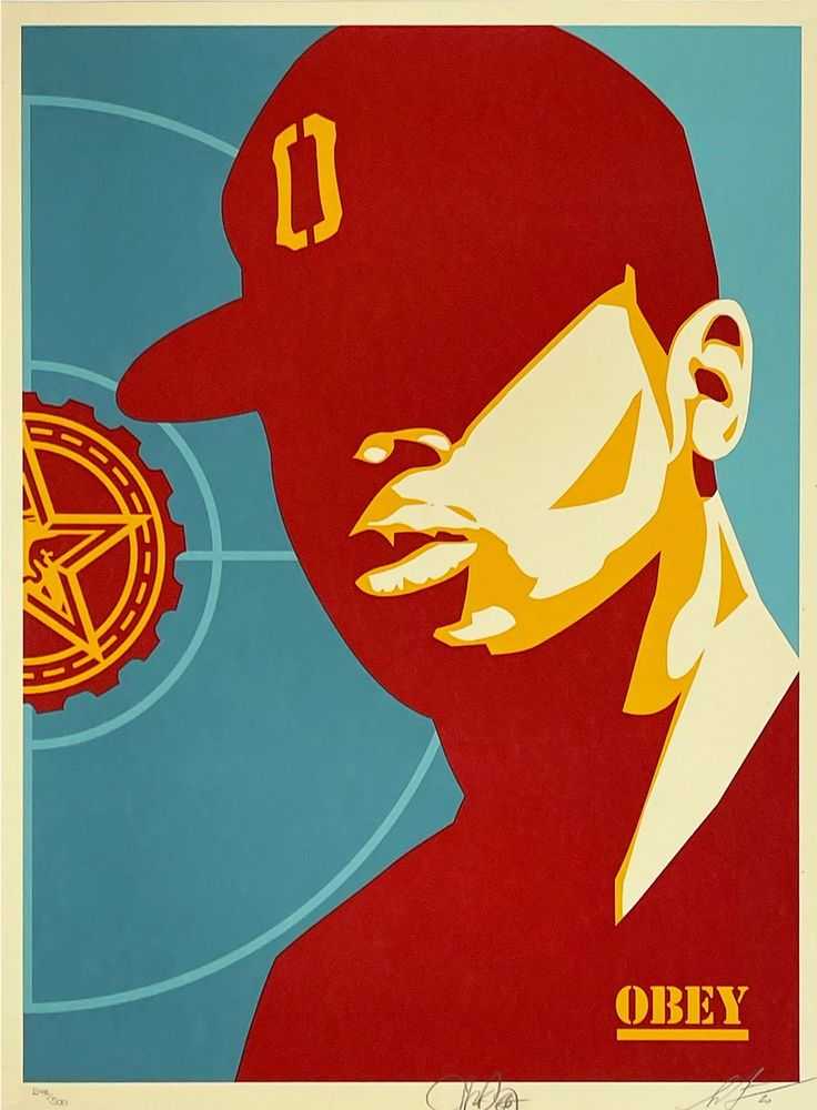 Shepard Fairey (Obey), ‘Chuck D Fight The Power (2020 Colourway)’, 2020, Print, Screenprint in colours on speckled paper, Self-released, Numbered, Dated