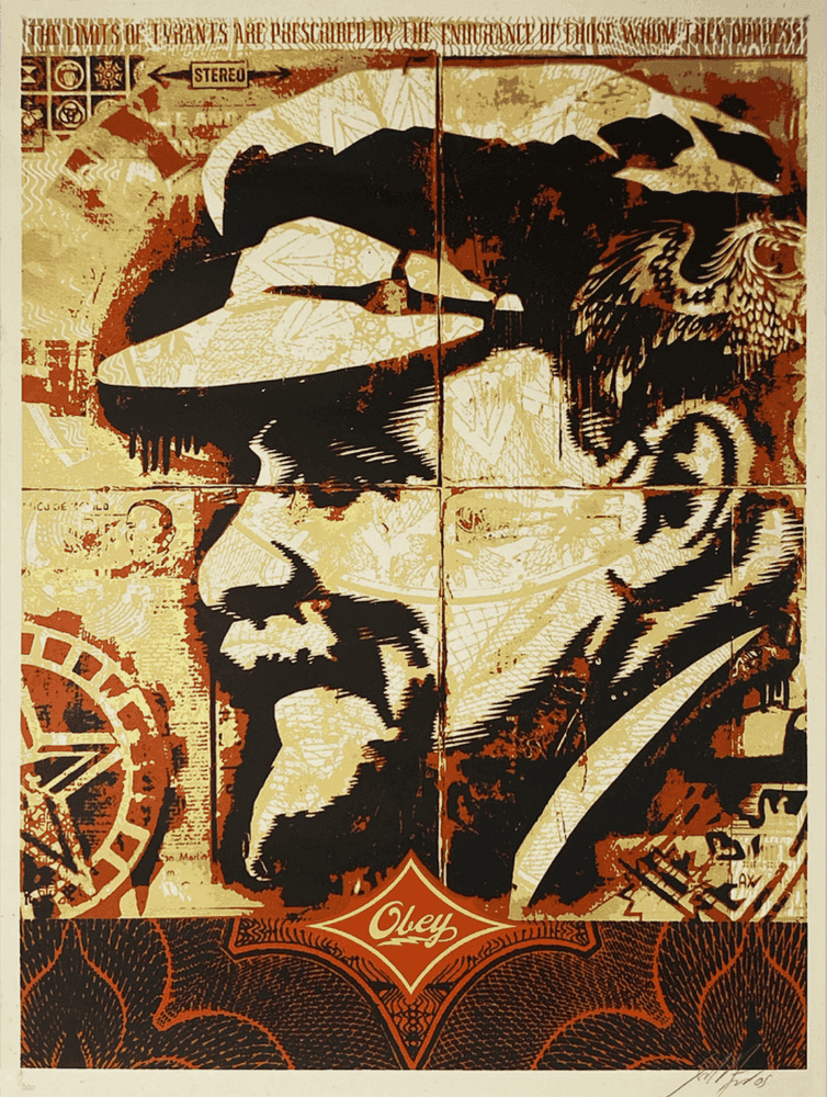 Shepard Fairey (Obey), ‘Lenin Record’, 2004, Print, Screenprint in colours on cream speckled paper, Self-released, Numbered, Dated