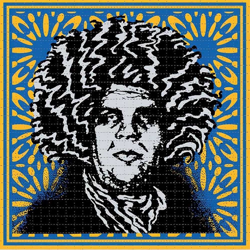 Shepard Fairey (Obey), ‘Psychedelic Andre (Pinnacle Blue Variant)’, 2020, Print, Perforated Blotter Art Paper, 1xRUN, Numbered, Dated
