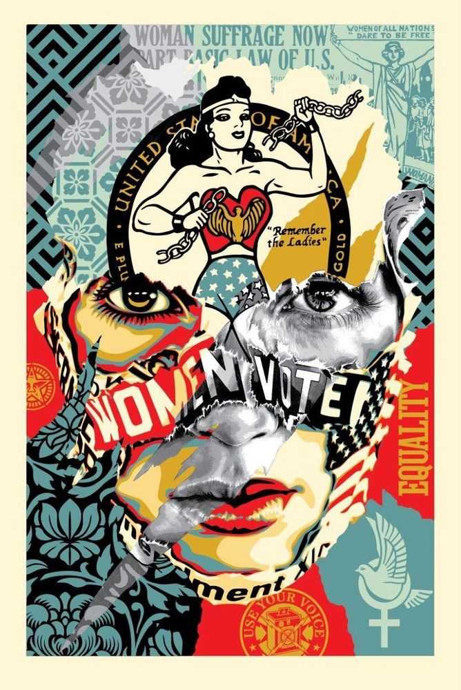 Sandra Chevrier, ‘The Beauty Of Liberty And Equality’, 2020, Print, 10 colour Screenprint on coventry rag archival paper with deckled edges, Station 16 Gallery, Numbered, Dated