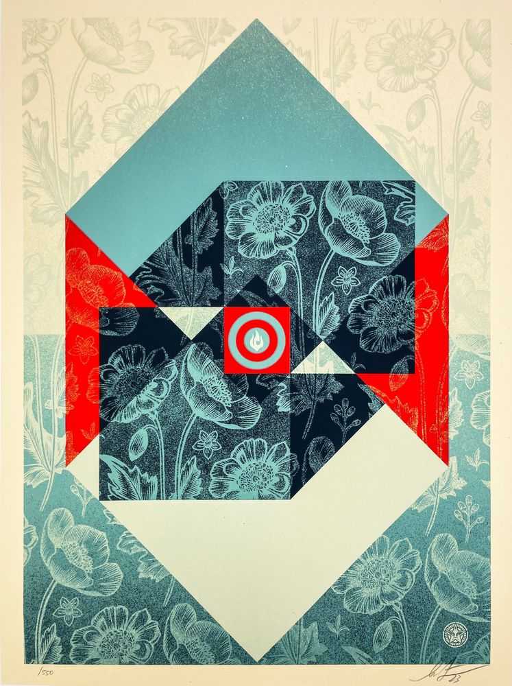 Shepard Fairey (Obey), ‘The Angels of Sedation and Destruction’, 2023, Print, Screen print on thick cream Speckletone paper, null, Numbered, Dated