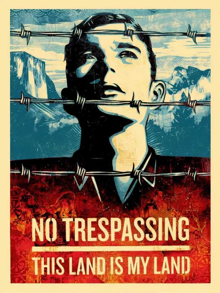Shepard Fairey (Obey), ‘This Land Is Your Land’, 2012, Print, Screenprint in colours on speckled paper, Self-released, Numbered, Dated