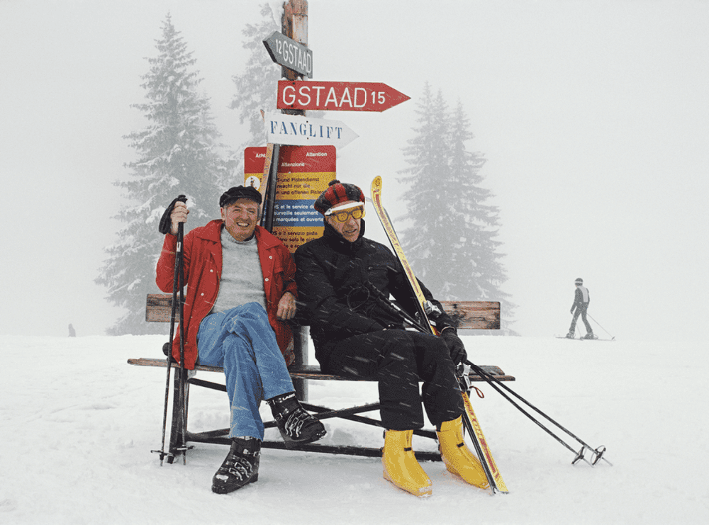 Slim Aarons, ‘Skiing Holiday, 1977 (Large)’, 1977, Photography, C-Type Print, null, Numbered