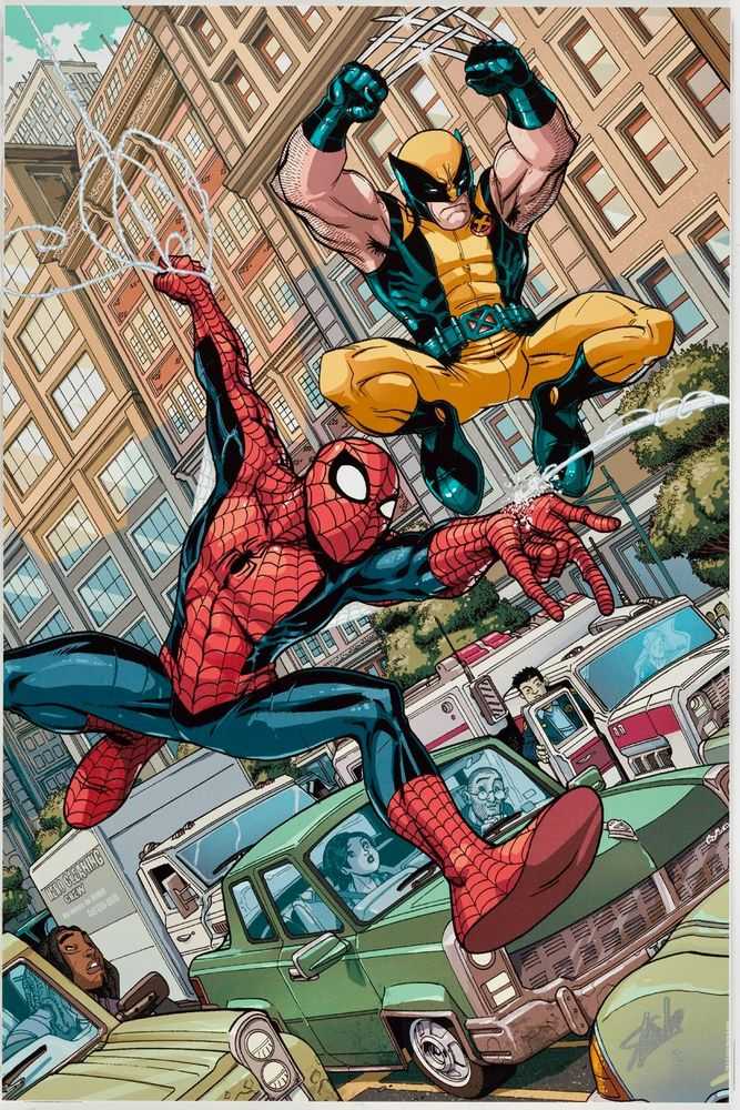 Stan Lee (Marvel), ‘Astonishing Spider-Man & Wolverine #1 - 3’, 2020, Print, Canvas on board, Castle Fine Art, Numbered