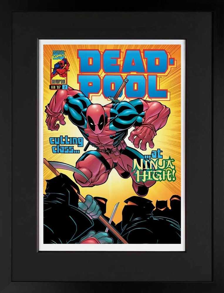 Stan Lee (Marvel), ‘Deadpool #2 - Cutting Class at Ninja High! - Giclee on Paper’, 2018, Print, Giclee on paper, Castle Fine Art, Numbered, Framed