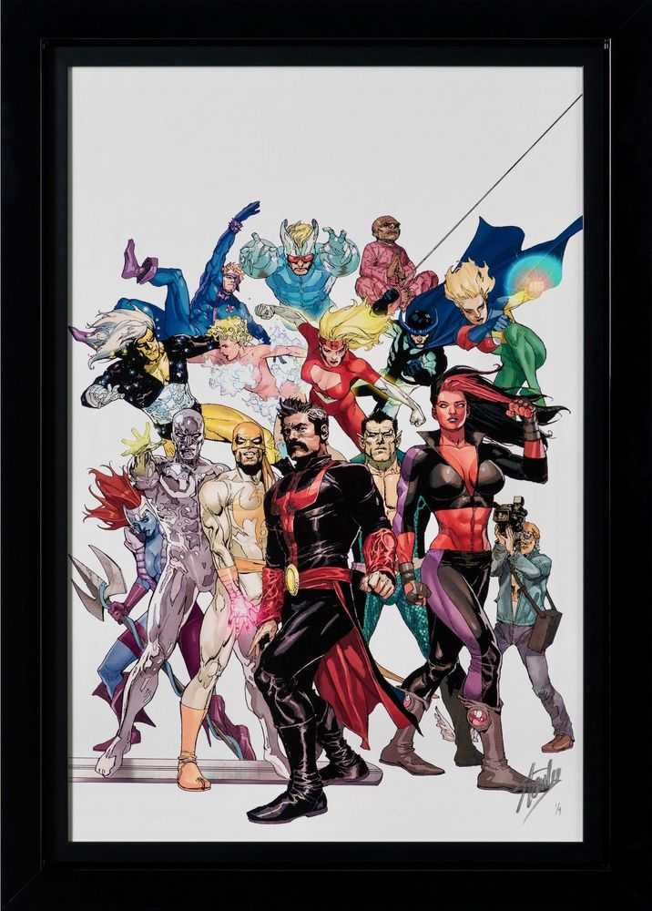 Stan Lee (Marvel), ‘Defenders: Strange Heroes #1 (Deluxe Edition)’, 2023, Print, Fine Art Print, Castle Fine Art, Numbered, Framed