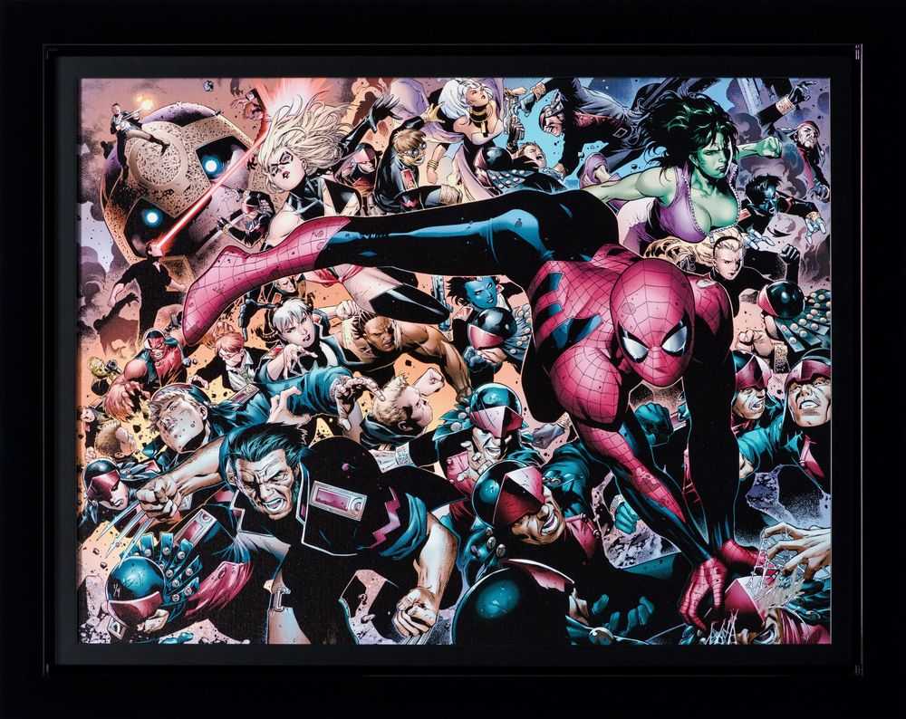Stan Lee (Marvel), ‘New Avengers #45 - 2 (Deluxe Edition)’, 2023, Print, Fine Art Print, Castle Fine Art, Numbered, Framed