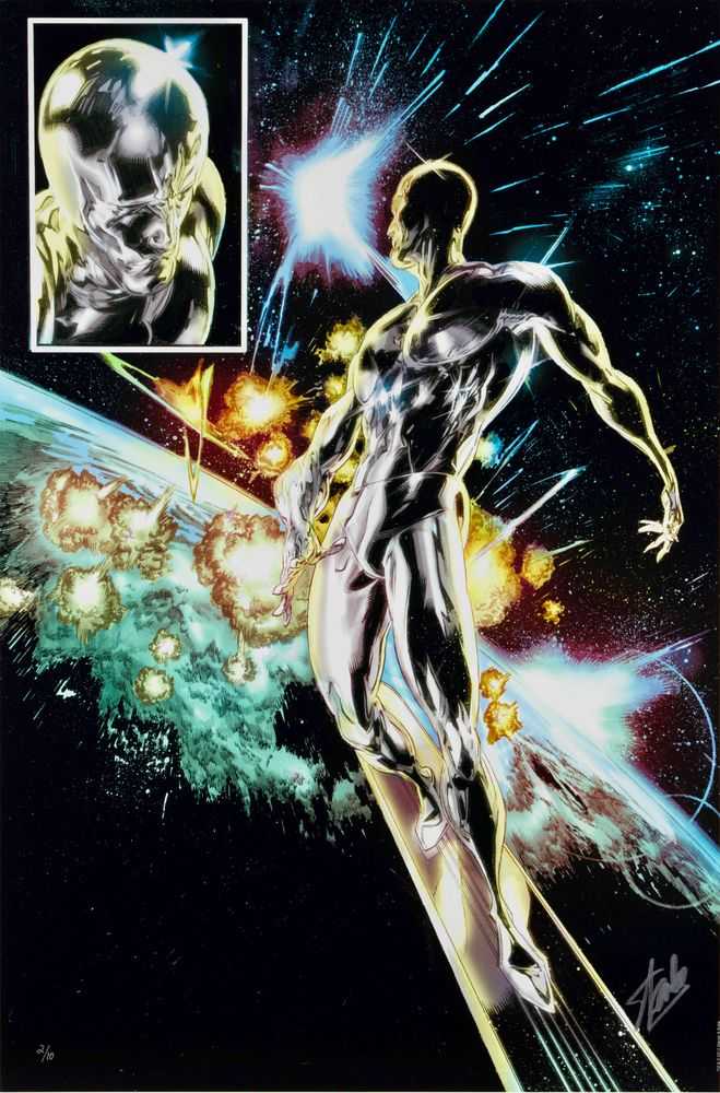 Stan Lee (Marvel), ‘Silver Surfer: In Thy Name #4 (Collector's Edition)’, 2020, Print, Giclee On Canvas, Castle Fine Art, Numbered