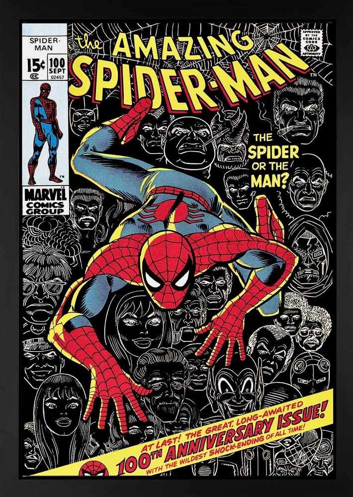 Stan Lee (Marvel), ‘The Amazing Spider-Man #100 - The Spider Or The Man? (Boxed canvas)’, 2013, Print, Fine Art Print, Castle Fine Art, Numbered