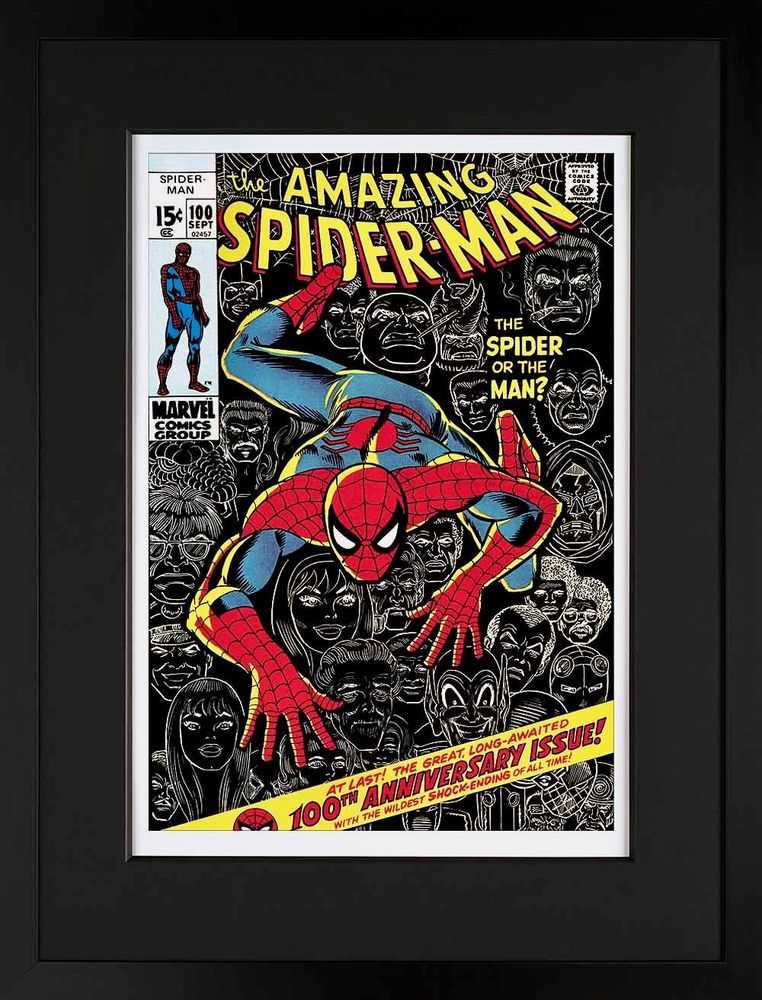 Stan Lee (Marvel), ‘The Amazing Spider-Man #100 - The Spider Or The Man? (Giclee Edition)’, 2013, Print, Giclee on paper, Castle Fine Art, Numbered, Framed