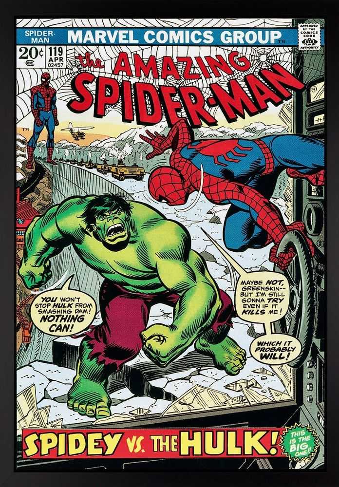 Stan Lee (Marvel), ‘The Amazing Spider-Man #119 - Spidy vs The Hulk!’, 2015, Print, Fine Art Print, Castle Fine Art, Numbered
