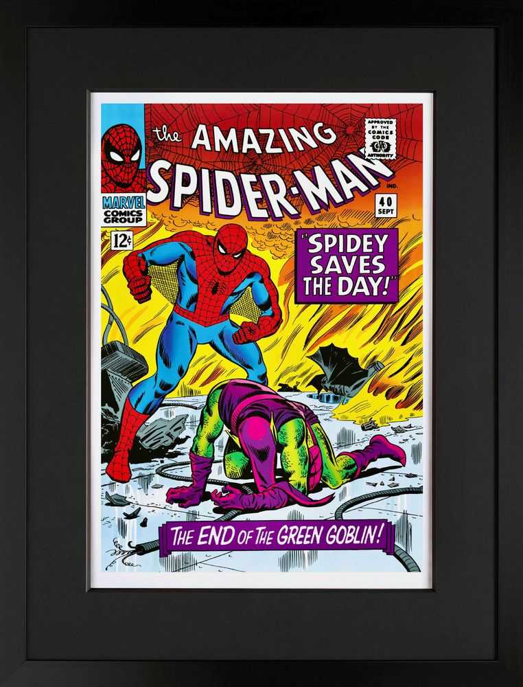 Stan Lee (Marvel), ‘The Amazing Spider-Man #40 - Spidey Saves The Day - Giclee on Paper’, 2016, Print, Giclee on paper, Castle Fine Art, Numbered, Framed