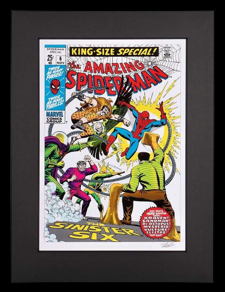 Stan Lee (Marvel), ‘The Amazing Spider-Man #6 - King Size Special! (Giclee on paper)’, 2022, Print, Giclee on paper, Castle Fine Art, Numbered, Framed