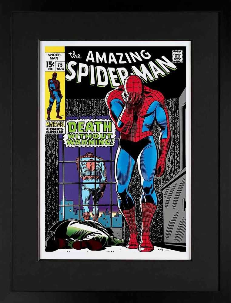 Stan Lee (Marvel), ‘The Amazing Spider-Man #75 - Death Without Warning! - Giclee on Paper Edition’, 2013, Print, Giclee on paper, Castle Fine Art, Numbered, Framed