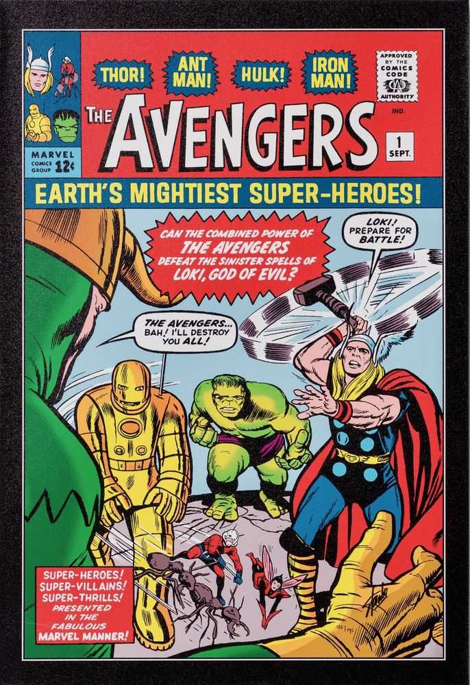Stan Lee (Marvel), ‘The Avengers #1 - Earth's Mightiest Superheroes! - Boxed Canvas Edition’, 2024, Print, Boxed Canvas, Castle Fine Art, Numbered