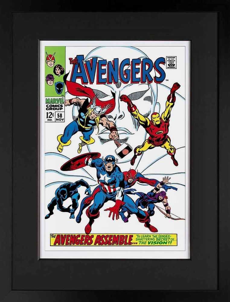 Stan Lee (Marvel), ‘The Avengers #58 - The Avengers Assemble - Giclee on Paper Edition’, 2013, Print, Giclee on paper, Castle Fine Art, Numbered, Framed