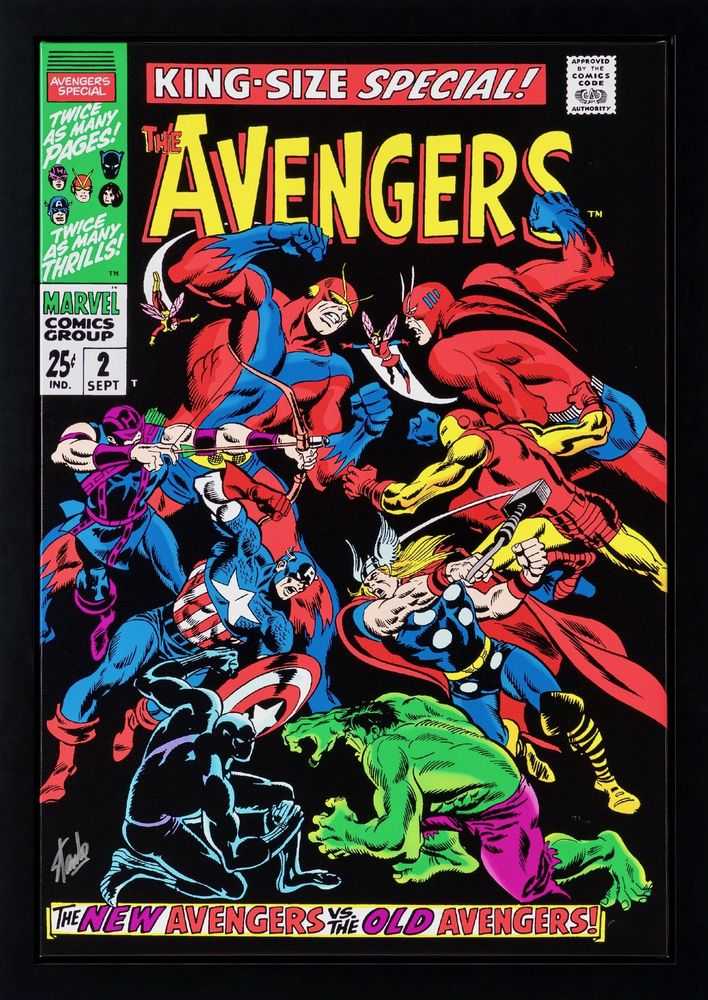 Stan Lee (Marvel), ‘The Avengers - King-Size Special #2 - Boxed Canvas Edition’, 2024, Print, Boxed canvas, Castle Fine Art, Numbered