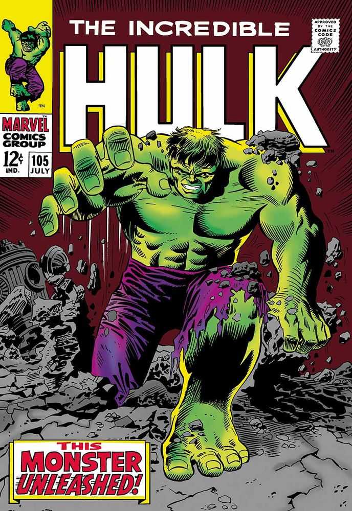 Stan Lee (Marvel), ‘The Incredible Hulk #105 - This Monster Unleashed! (Paper Edition)’, 2020, Print, Pigment on paper, Castle Fine Art, Handfinished