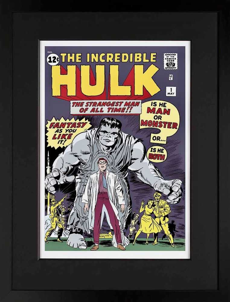 Stan Lee (Marvel), ‘The Incredible Hulk #1 - The Strangest Man of All Time! - Giclee on Paper Edition’, 2013, Print, Giclee on paper, Castle Fine Art, Numbered, Framed