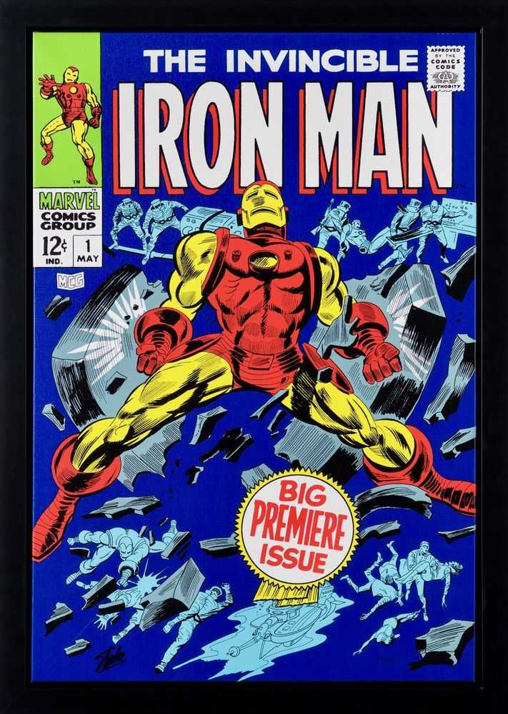 Stan Lee (Marvel), ‘The Invincible Iron Man #1 - Big Premiere Issue (Boxed canvas)’, 2024, Print, Boxed canvas, Castle Fine Art, Numbered