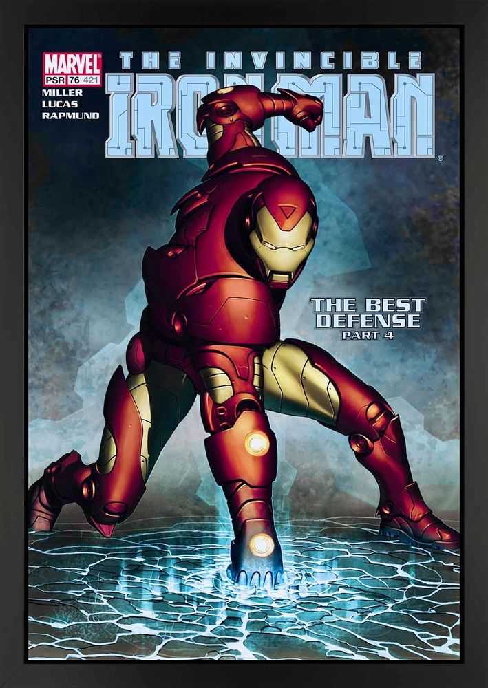 Stan Lee (Marvel), ‘The Invincible Iron Man #421 - The Best Defence - Boxed Canvas Edition’, 2018, Print, Boxed canvas, Castle Fine Art, Numbered