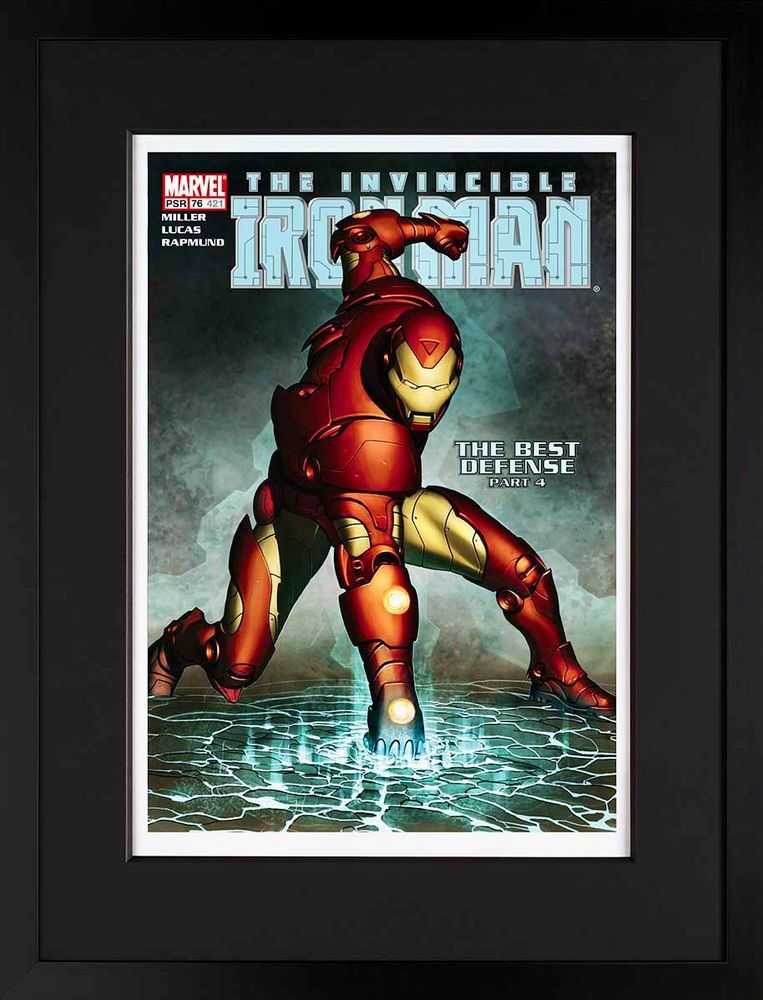 Stan Lee (Marvel), ‘The Invincible Iron Man #421 - The Best Defence - Giclee on Paper Edition’, 2018, Print, Giclee on paper, Castle Fine Art, Numbered, Framed