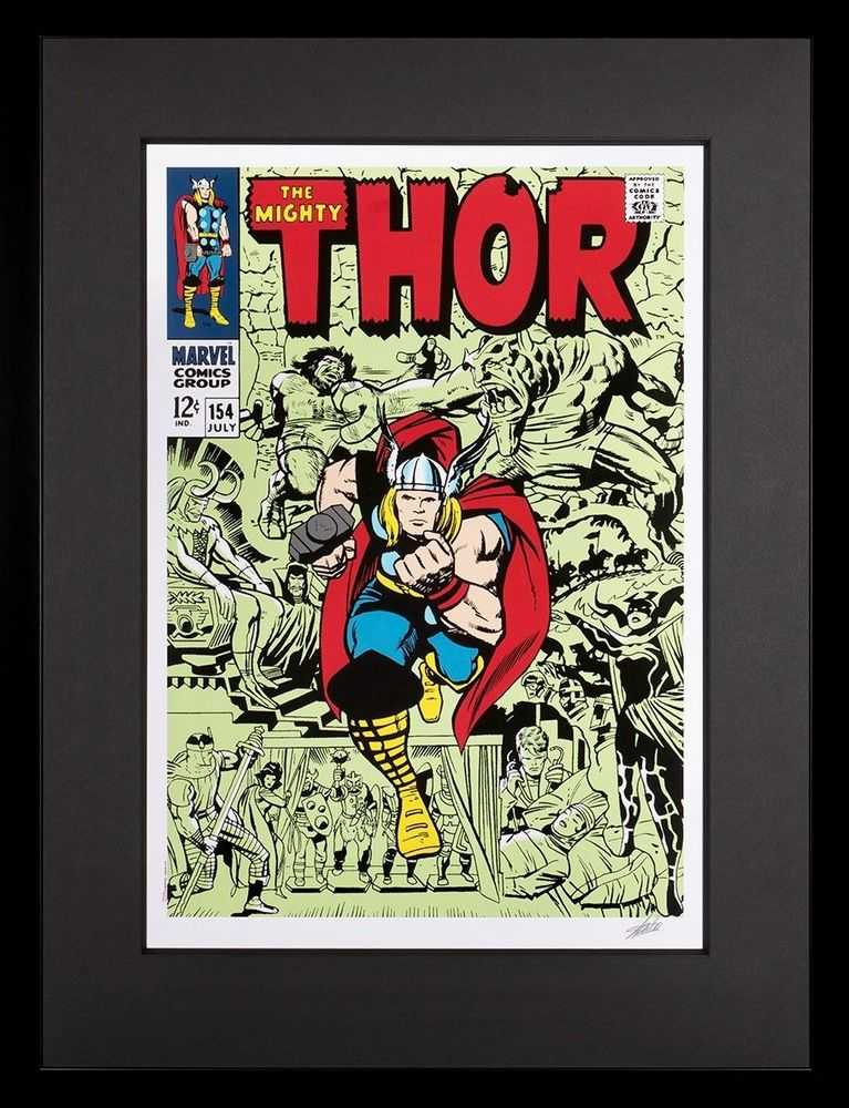 Stan Lee (Marvel), ‘The Mighty Thor #154 (Giclee on paper)’, 2022, Print, Giclee on paper, Castle Fine Art, Numbered, Framed