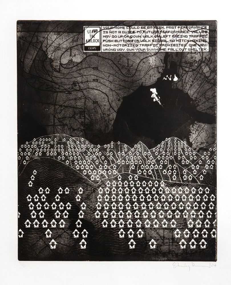 Stanley Donwood, ‘Air Lock’, 2007, Print, Etching on 270gsm Moulin De Gue paper, Lazinc, Numbered, Dated