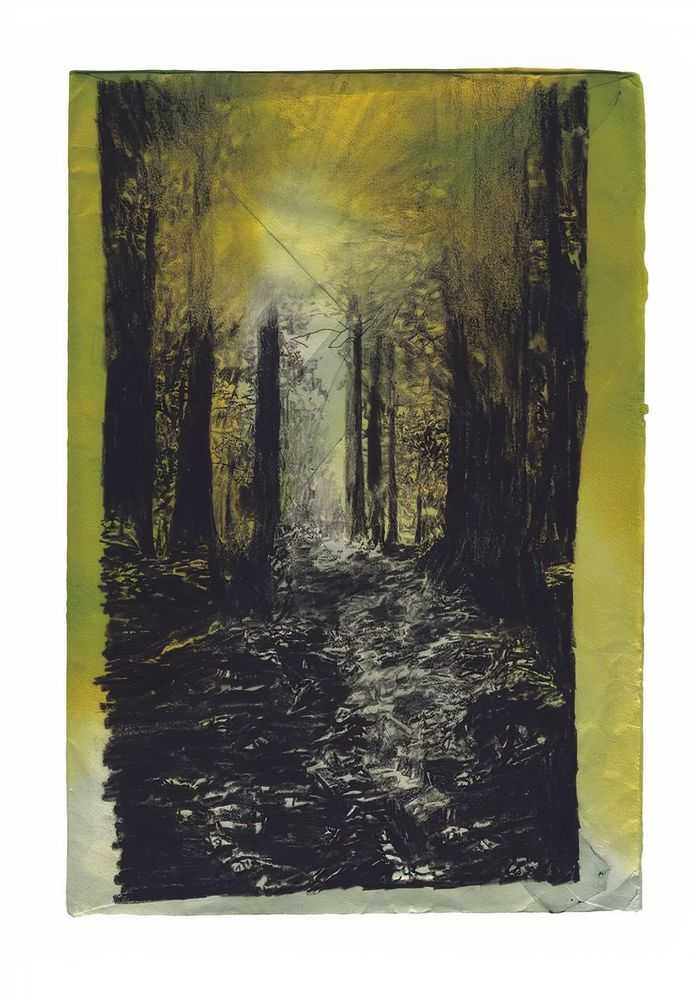 Stanley Donwood, ‘There Was No Sound but the Fall of a Leaf’, 2021, Print, Archival Inkjet with Varnish Overlay on Somerset Satin Enhanced 330gsm Paper, Jealous Gallery, Numbered, Dated