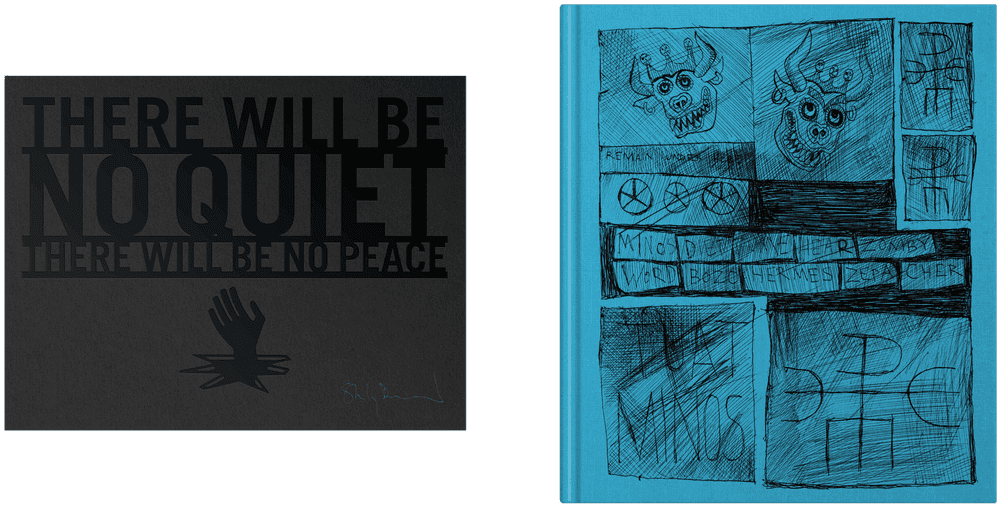 Stanley Donwood, ‘There Will Be No Quiet (UK Collector's Edition)’, 2019, Print, Hardcover contained in cloth covered slipcase. Two papers, interleaving memoir with art works. Exclusive signed print, Self-released,