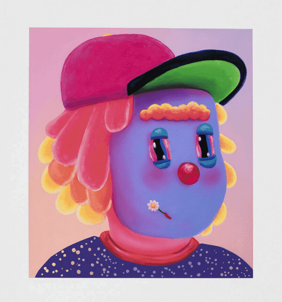 Super Future Kid, ‘Dr Moon Paws’, 17-06-2021, Print, Archival pigment and screenprint, with pearlized and high-gloss varnish, and screen-printed rainbow box paper, on Somerset En Satin 330gsm, Garey The Third, Numbered