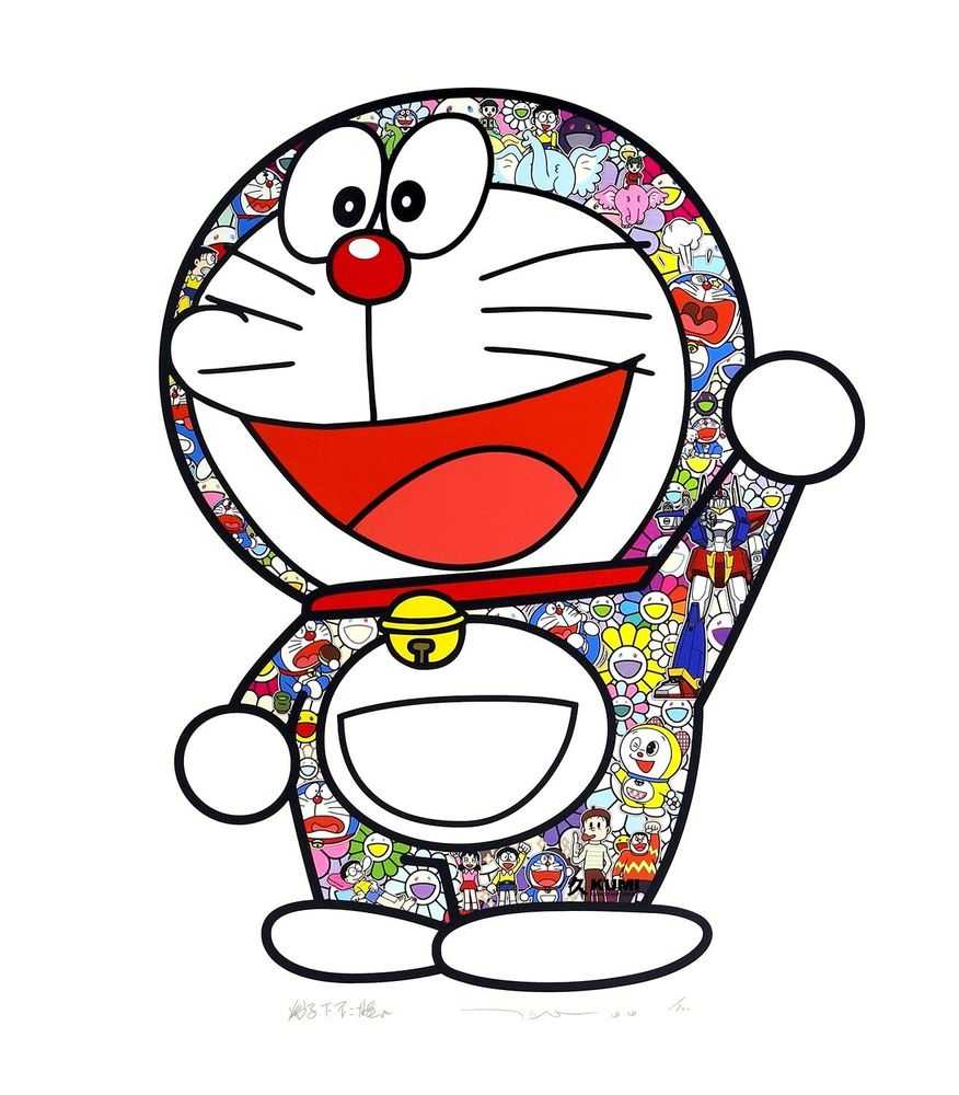 Takashi Murakami, ‘Doraemon: Hip Hip Hurrah! (Edition of 300)’, 16-03-2020, Print, Lithograph printed in colours on smooth wove paper, Kaikai Kiki Co., Ltd., Numbered
